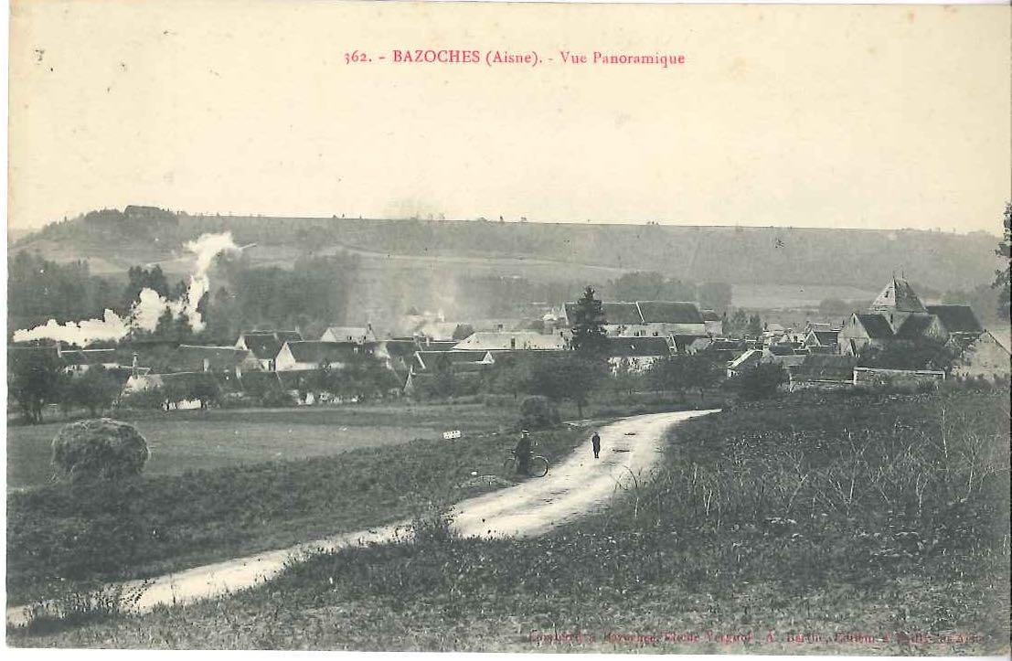 Vue sur la route de Fismes